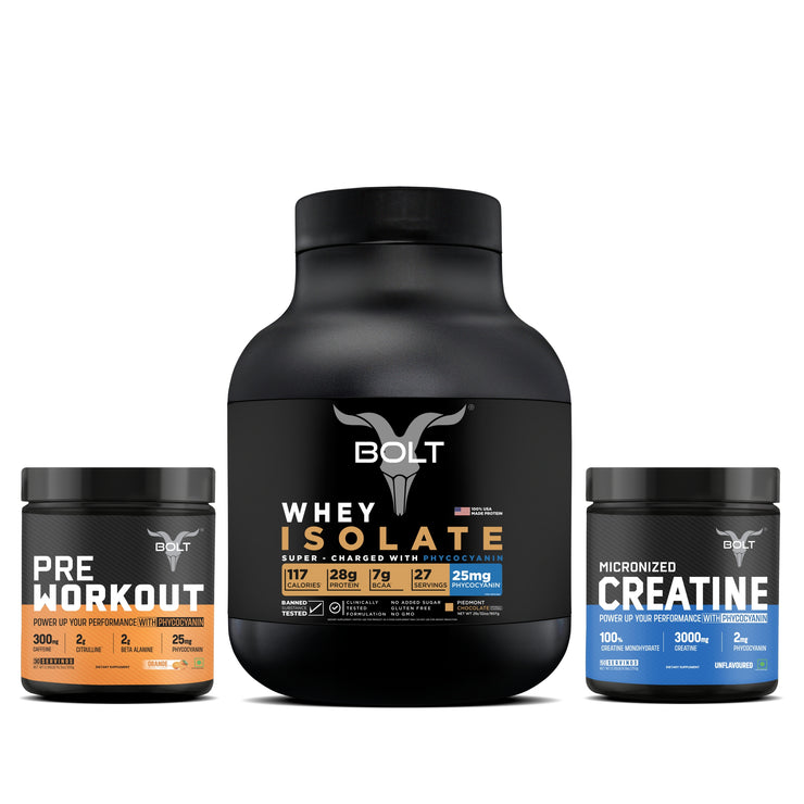 Ultimate Workout Bundle : Whey Protein + Pre Workout + Creatine