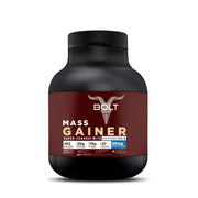 Bolt Mass Gainer with 25mg Phycocyanin, 25g Protein, 75g Carbs & 412 Calories | For Muscle Gainer & Weight Gain Objectives