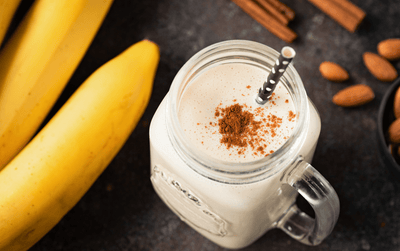 An Almond Explosion shake using BOLT Whey Protein